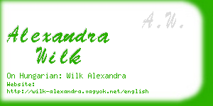 alexandra wilk business card